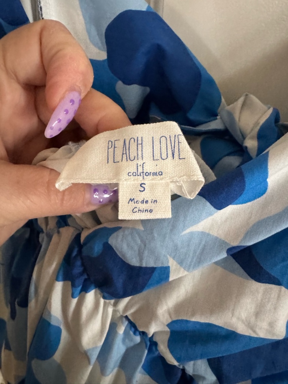 Blue Floral Ruffle Romper - Picture 3 of 4